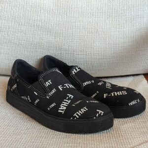 John Fluevog Canvas Womens Loafers